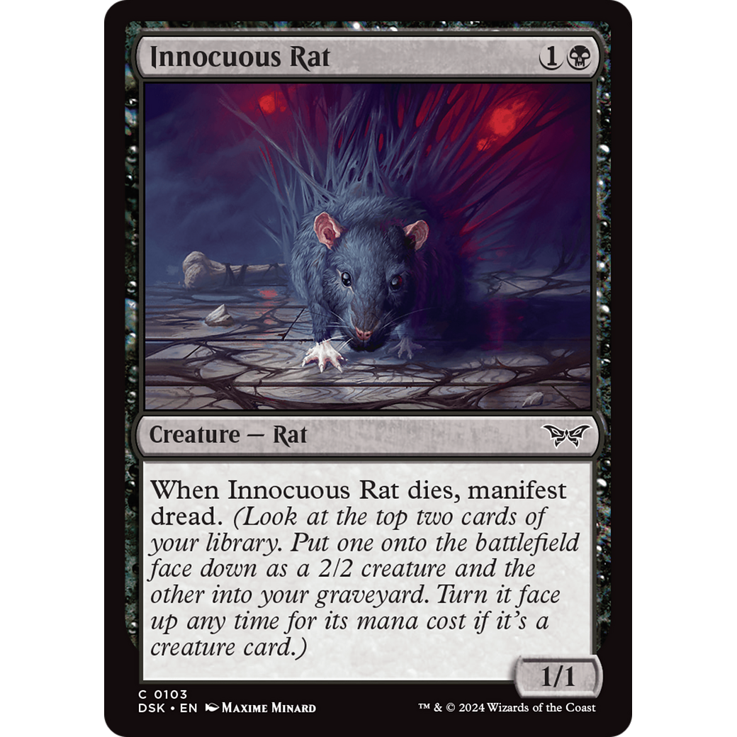 Innocuous Rat (DSK-103) - Duskmourn: House of Horror