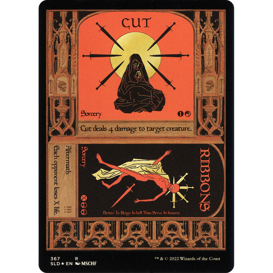 Cut // Ribbons (Foil Etched) (Gold) (SLD-367) - Secret Lair Drop Foil