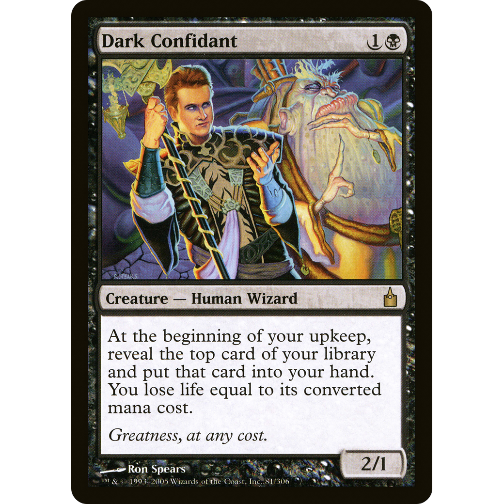 Dark Confidant (RAV-081) - Ravnica: City of Guilds Foil