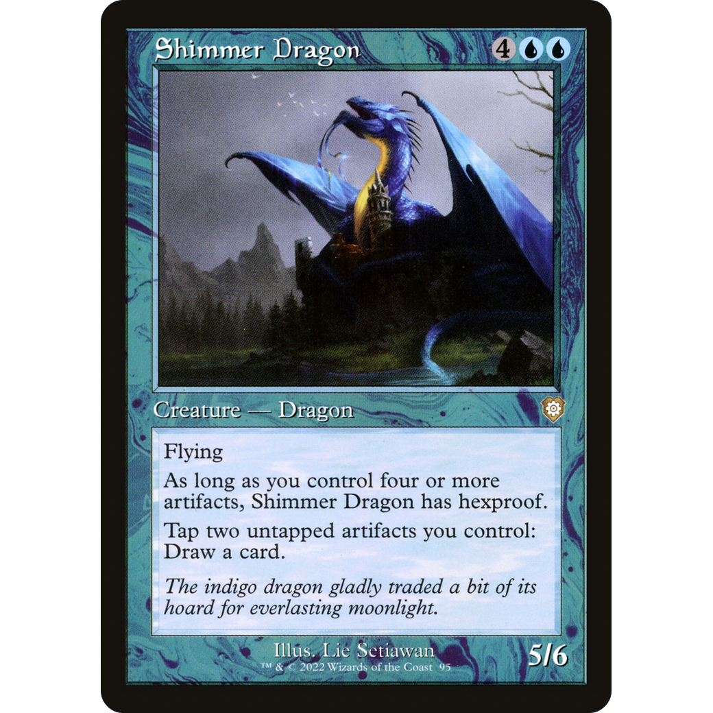 Shimmer Dragon (Retro Frame) (BRC-095) - The Brothers' War Commander