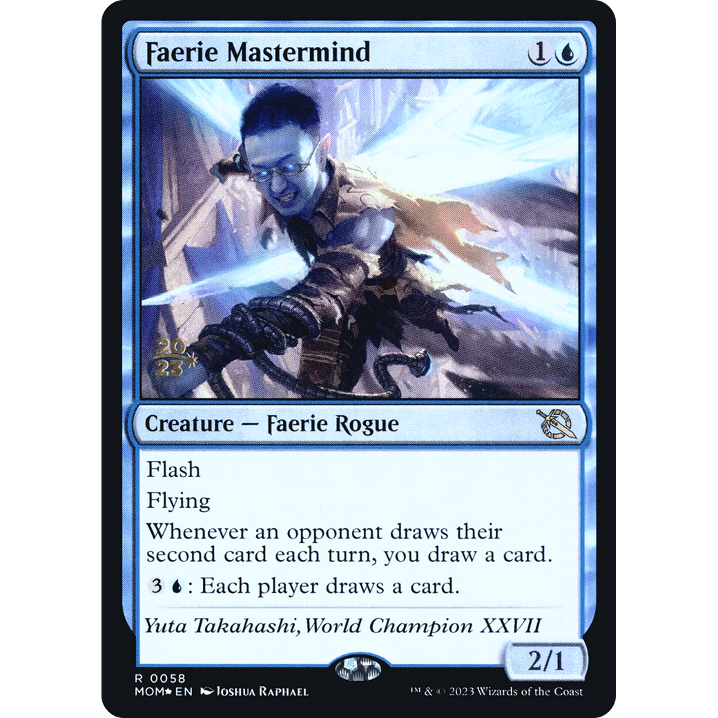 Faerie Mastermind (PRE-58S) - March of the Machine Promos Foil