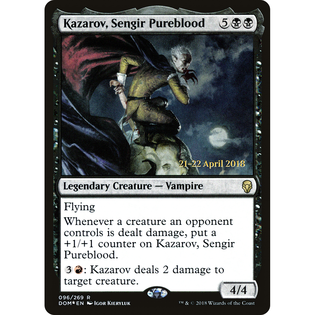 Kazarov, Sengir Pureblood (PRE-096) - Dominaria Promos Foil