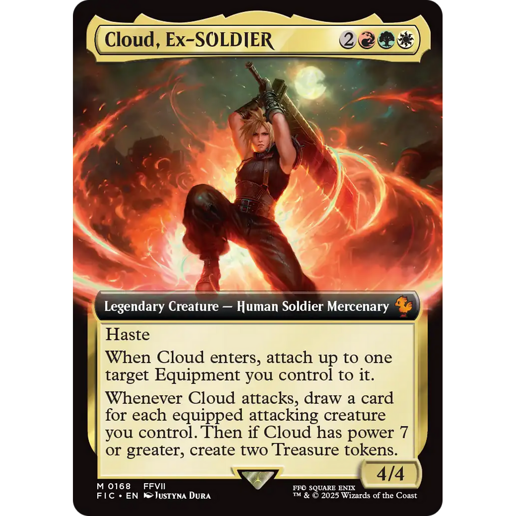 Cloud, Ex-SOLDIER (Extended Art) (FIC-168) - Commander: FINAL FANTASY: (Extended Art) Foil
