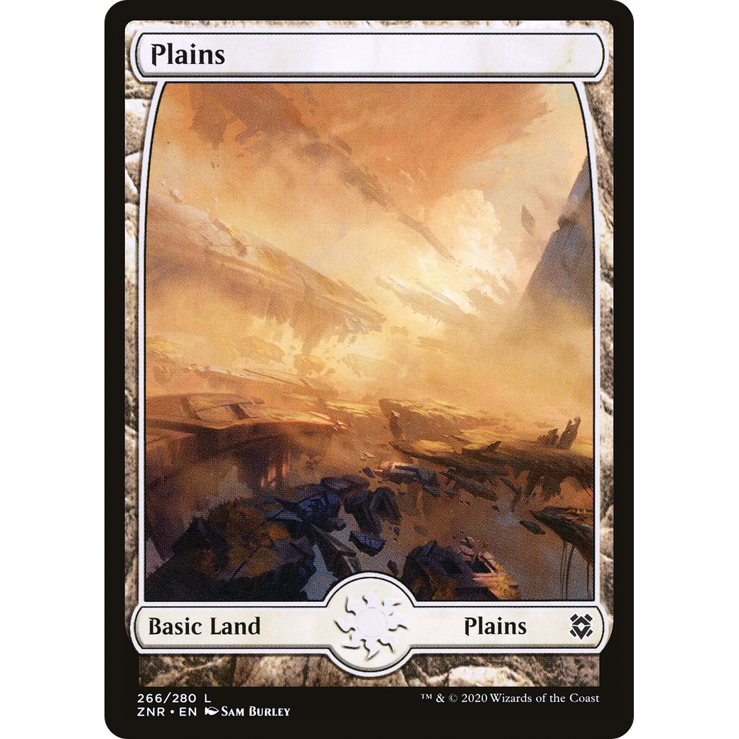 Plains (266) - Full Art (ZNR-266) - Zendikar Rising: (Full Art)