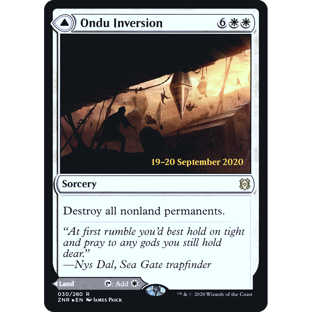 Ondu Inversion (PRE-030) - Zendikar Rising Promos Foil