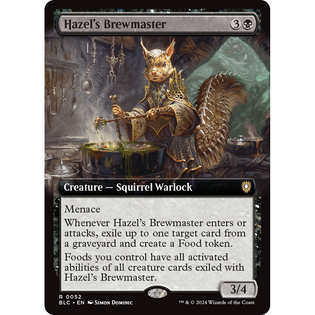 Hazel's Brewmaster (BLC-052) - Bloomburrow Commander: (Extended Art)