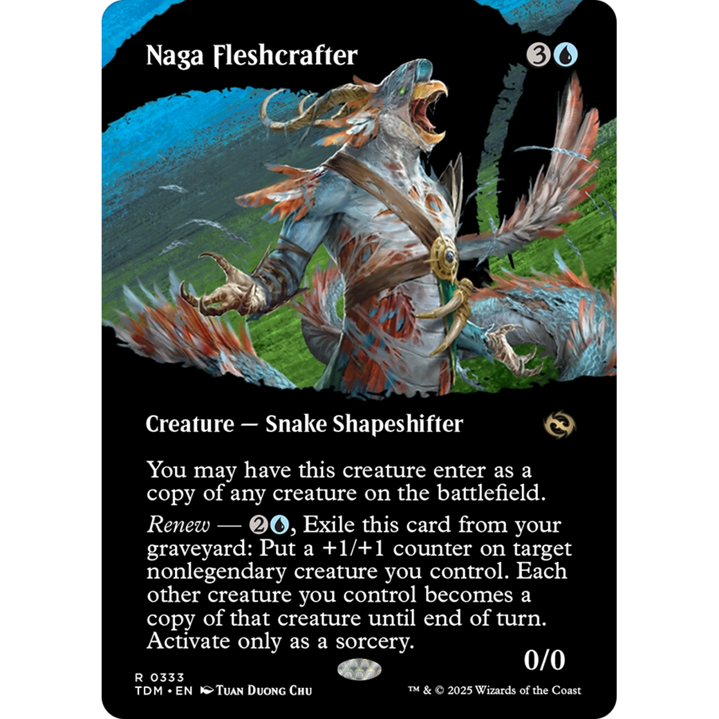 Naga Fleshcrafter (TDM-333) - Tarkir: Dragonstorm: (Showcase) (Borderless)