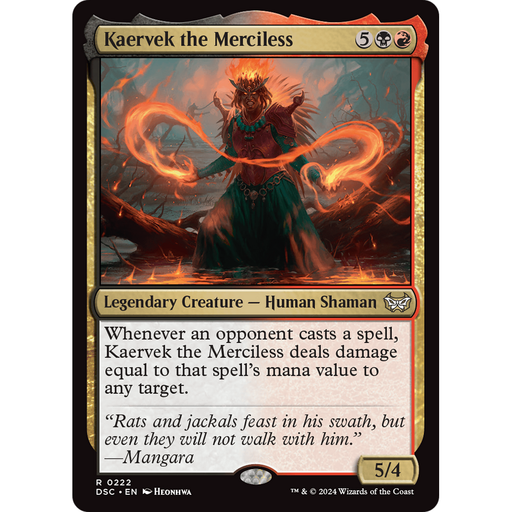 Kaervek the Merciless (DSC-222) - Duskmourn: House of Horror Commander