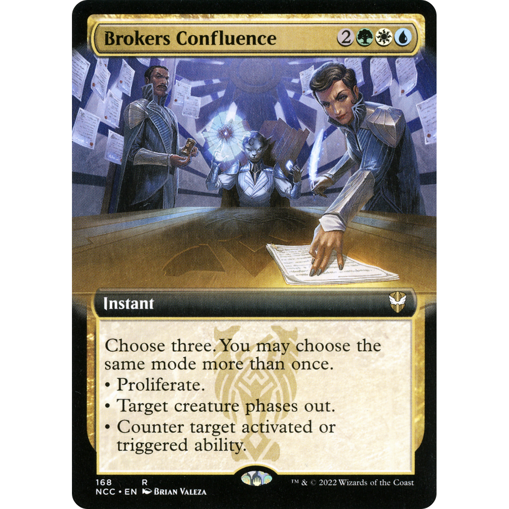 Brokers Confluence (Extended Art) (NCC-168) - New Capenna Commander: (Extended Art)