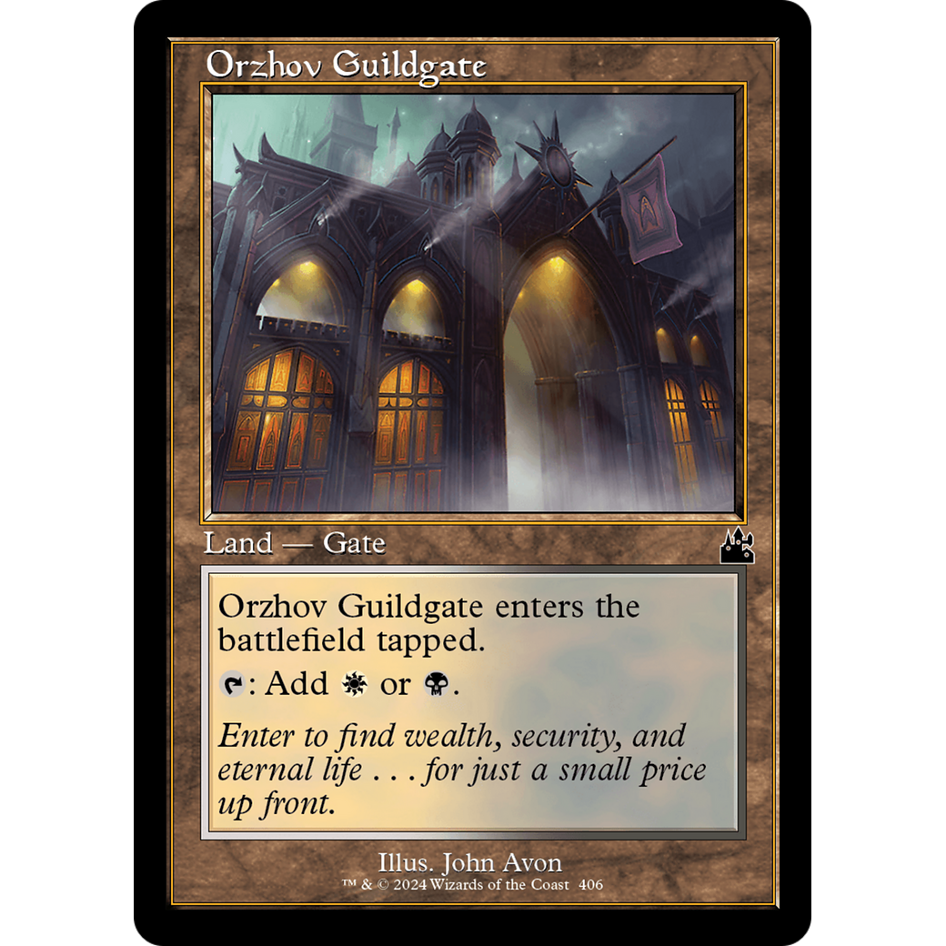 Orzhov Guildgate (RVR-406) - Ravnica Remastered