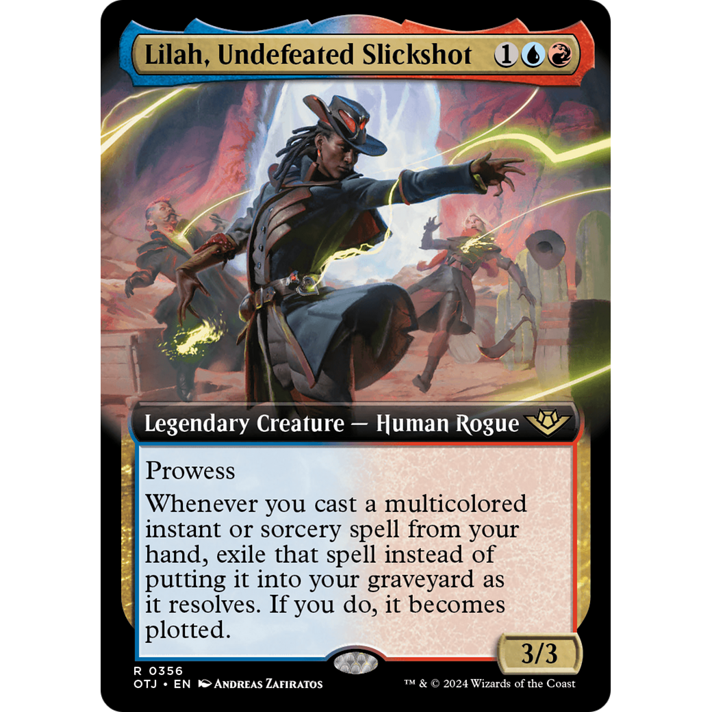 Lilah, Undefeated Slickshot (OTJ-356) - Outlaws of Thunder Junction: (Extended Art)
