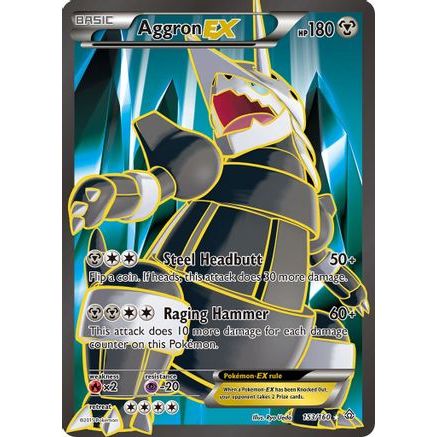 Aggron EX (153 Full Art) 153/160 - XY  Primal Clash Holofoil