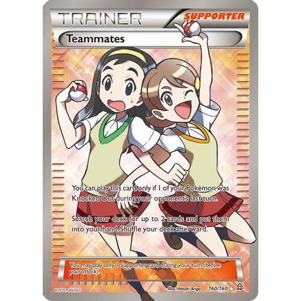 Teammates (160 Full Art) 160/160 - XY  Primal Clash Holofoil