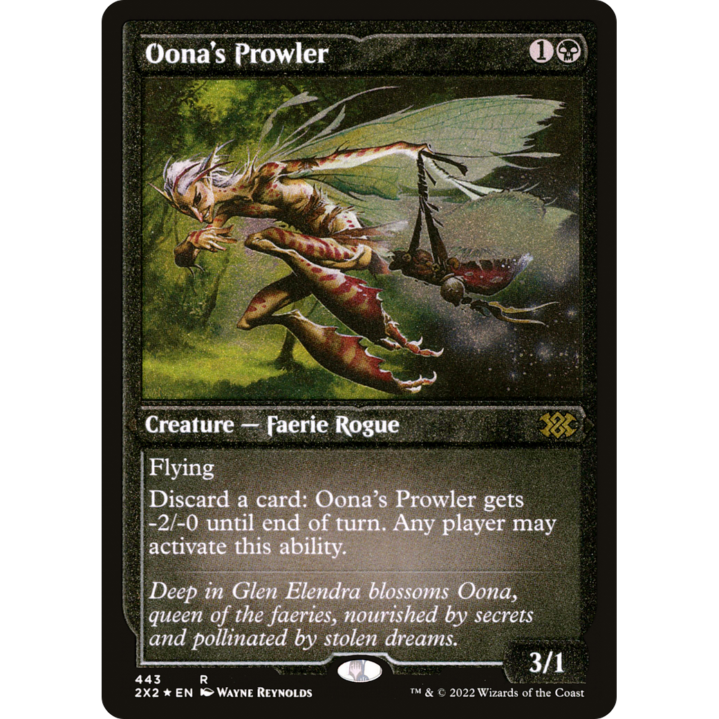 Oona's Prowler (Foil Etched) (2X2-443) - Double Masters 2022 Foil