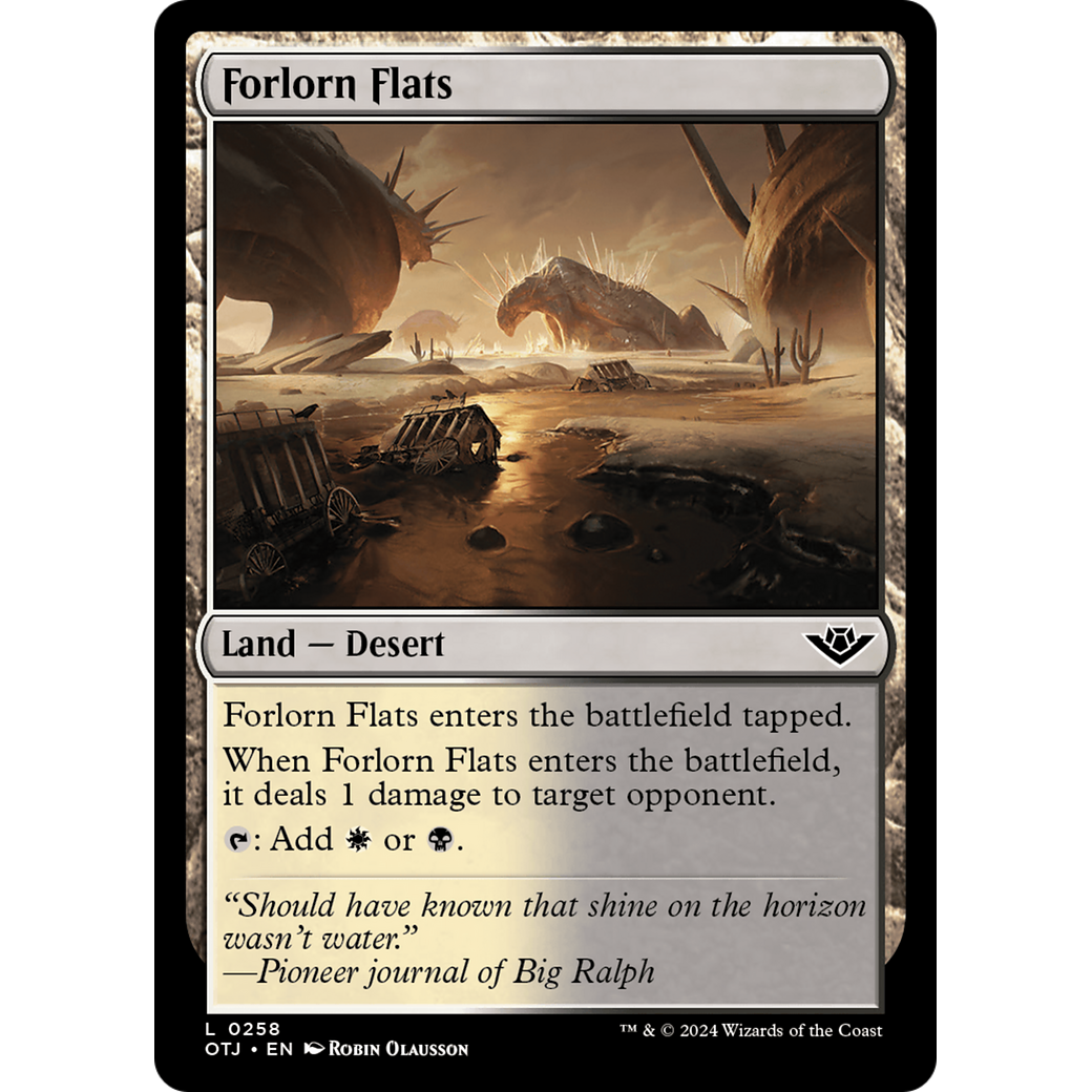 Forlorn Flats (OTJ-258) - Outlaws of Thunder Junction Foil