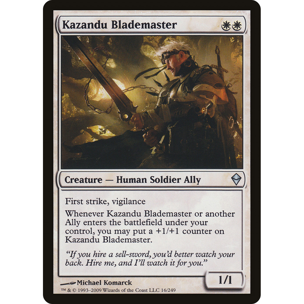 Kazandu Blademaster (ZEN-016) - Zendikar