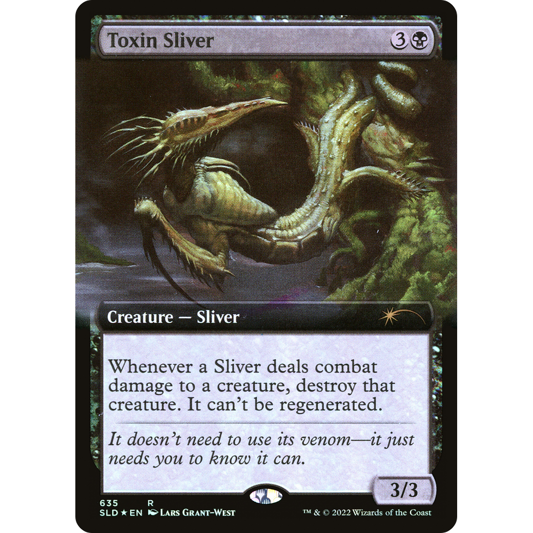 Toxin Sliver (Extended Art) (SLD-635) - Secret Lair Drop: (Extended Art) Foil
