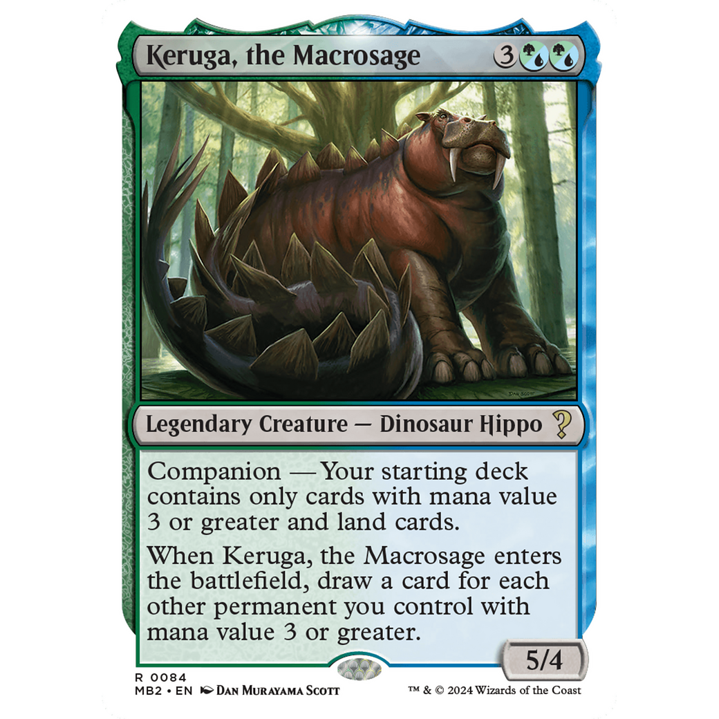 Keruga, the Macrosage (White Border) (MB2-084) - Mystery Booster 2: (companion)
