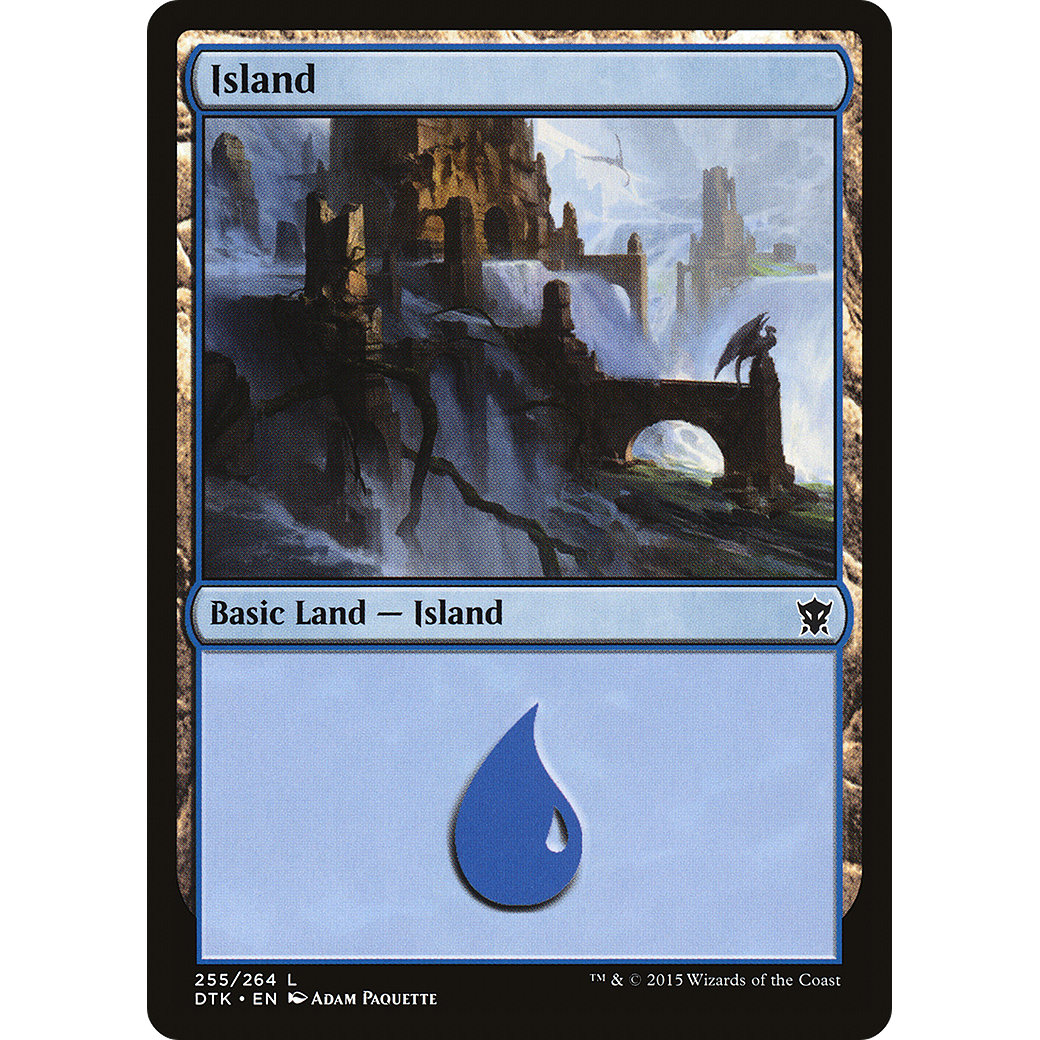 Island (255) (DTK-255) - Dragons of Tarkir Foil