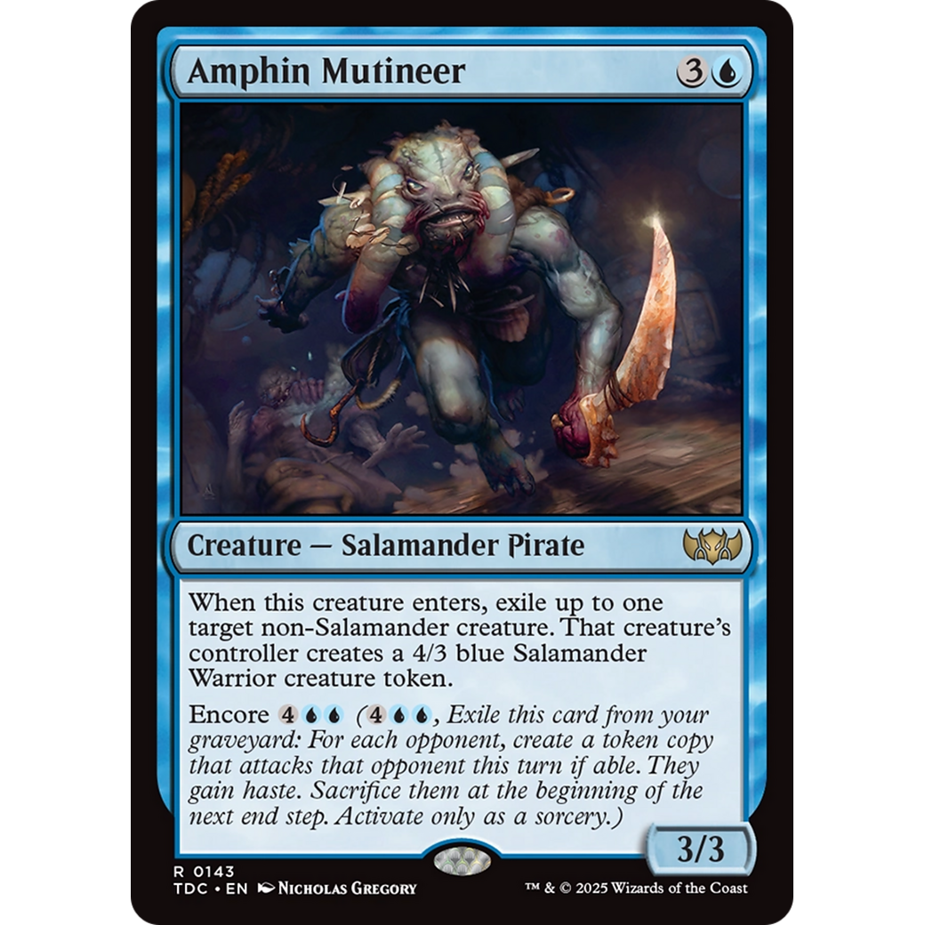 Amphin Mutineer (TDC-143) - Commander: Tarkir: Dragonstorm