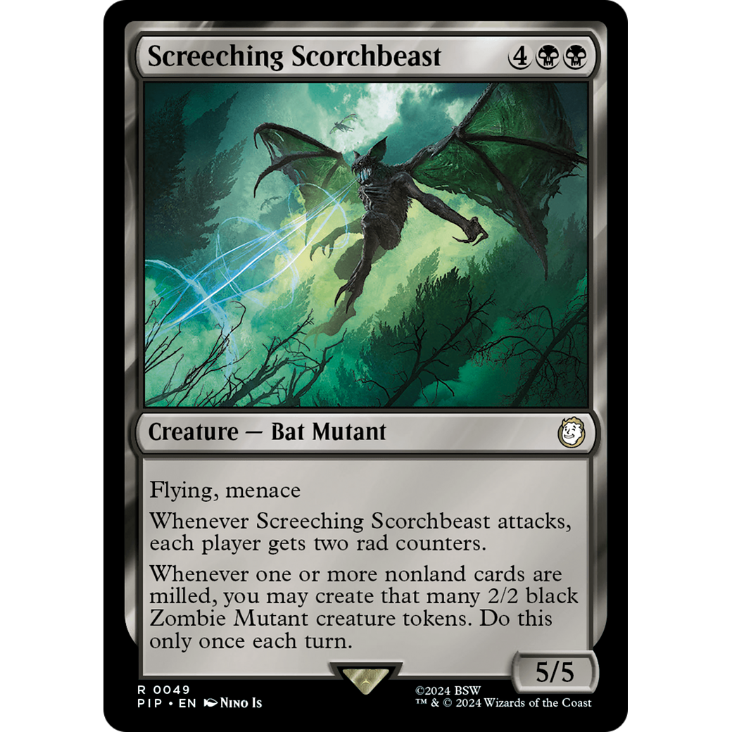 Screeching Scorchbeast (PIP-049) - Fallout Foil