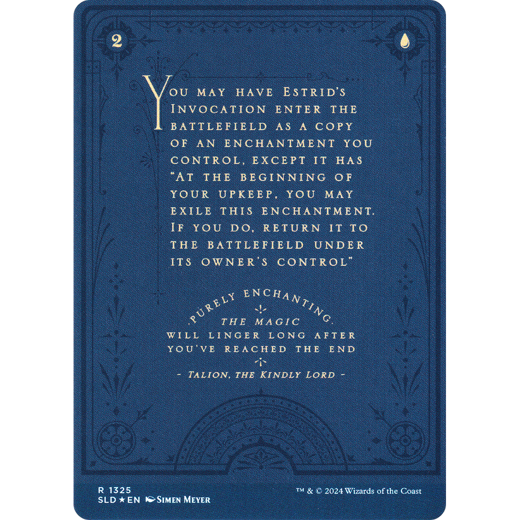 Estrid's Invocation (SLD-1325) - Secret Lair Drop (Borderless) Foil