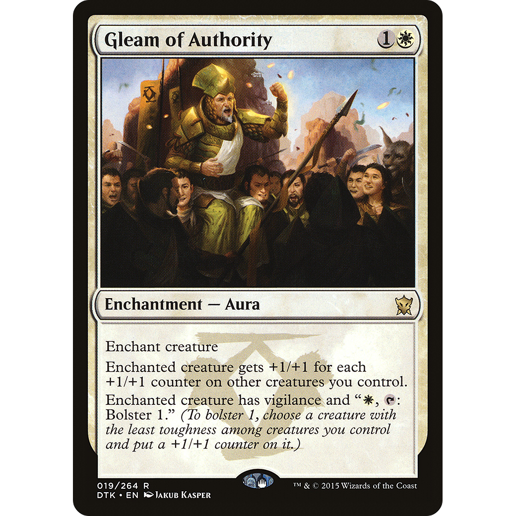 Gleam of Authority (DTK-019) - Dragons of Tarkir Foil