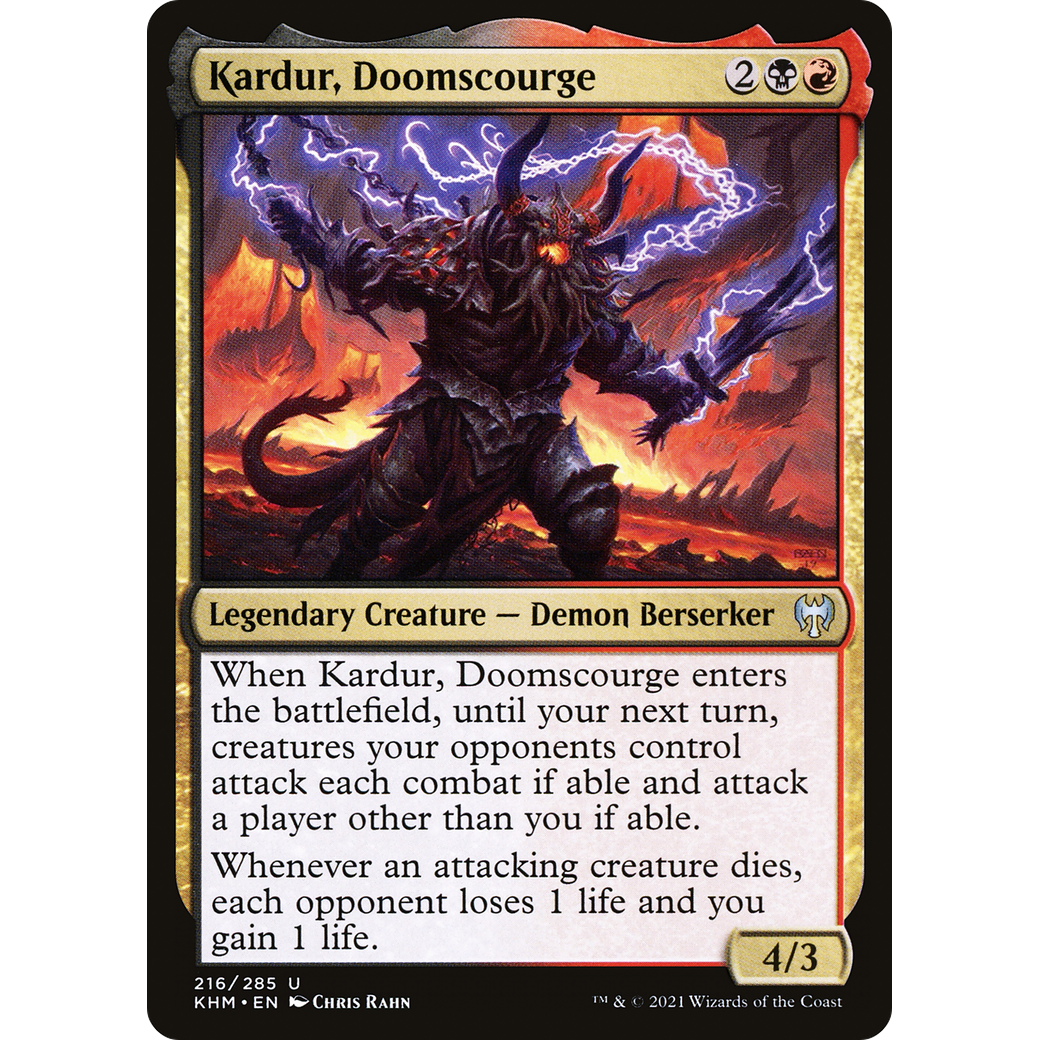 Kardur, Doomscourge (KHM-216) - Kaldheim Foil