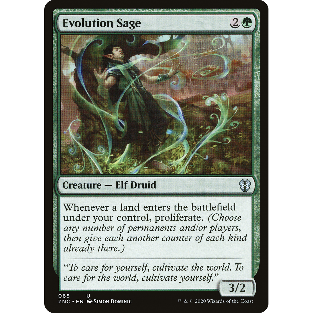 Evolution Sage (ZNC-065) - Zendikar Rising Commander