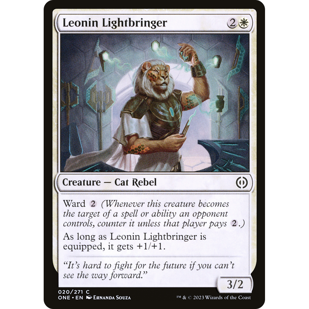 Leonin Lightbringer (ONE-020) - Phyrexia: All Will Be One Foil
