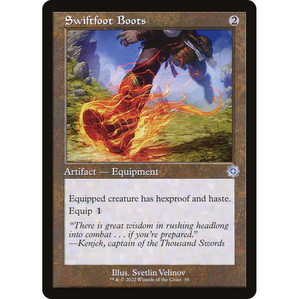 Swiftfoot Boots (BRR-058) - The Brothers' War Retro Artifacts Foil
