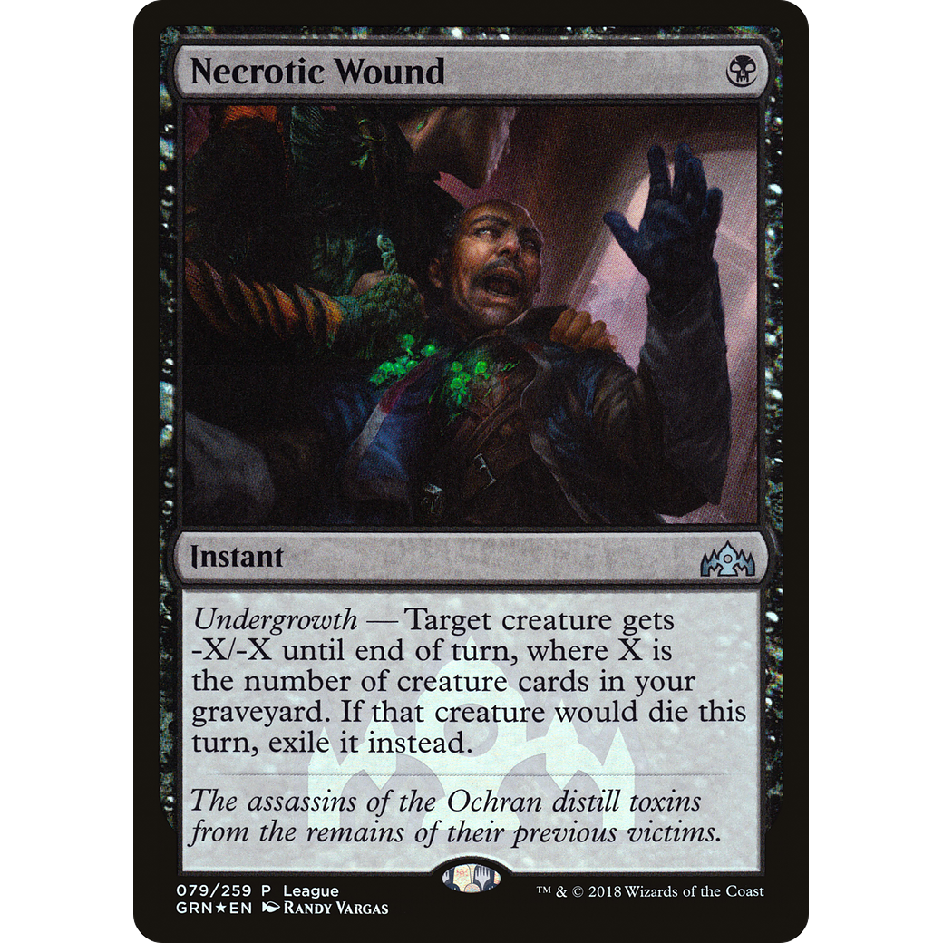 Necrotic Wound (LEP-079) - Guilds of Ravnica Promos Foil