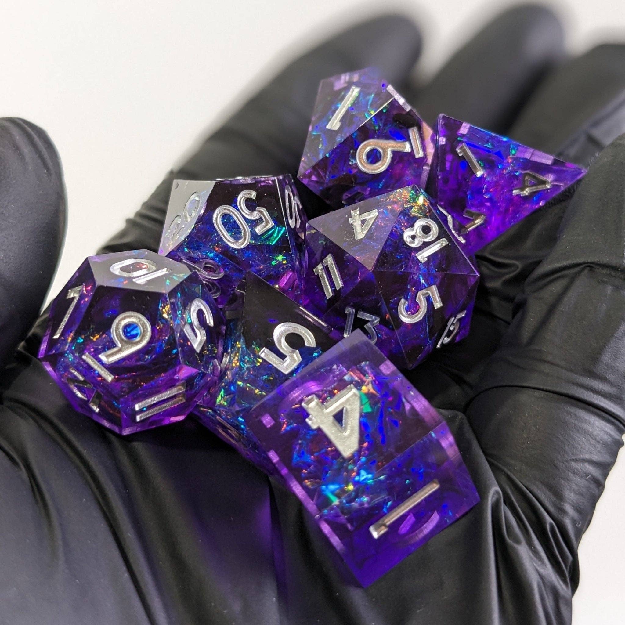 Mystic Nebula - 7 Piece Luxury D&D Dice Set