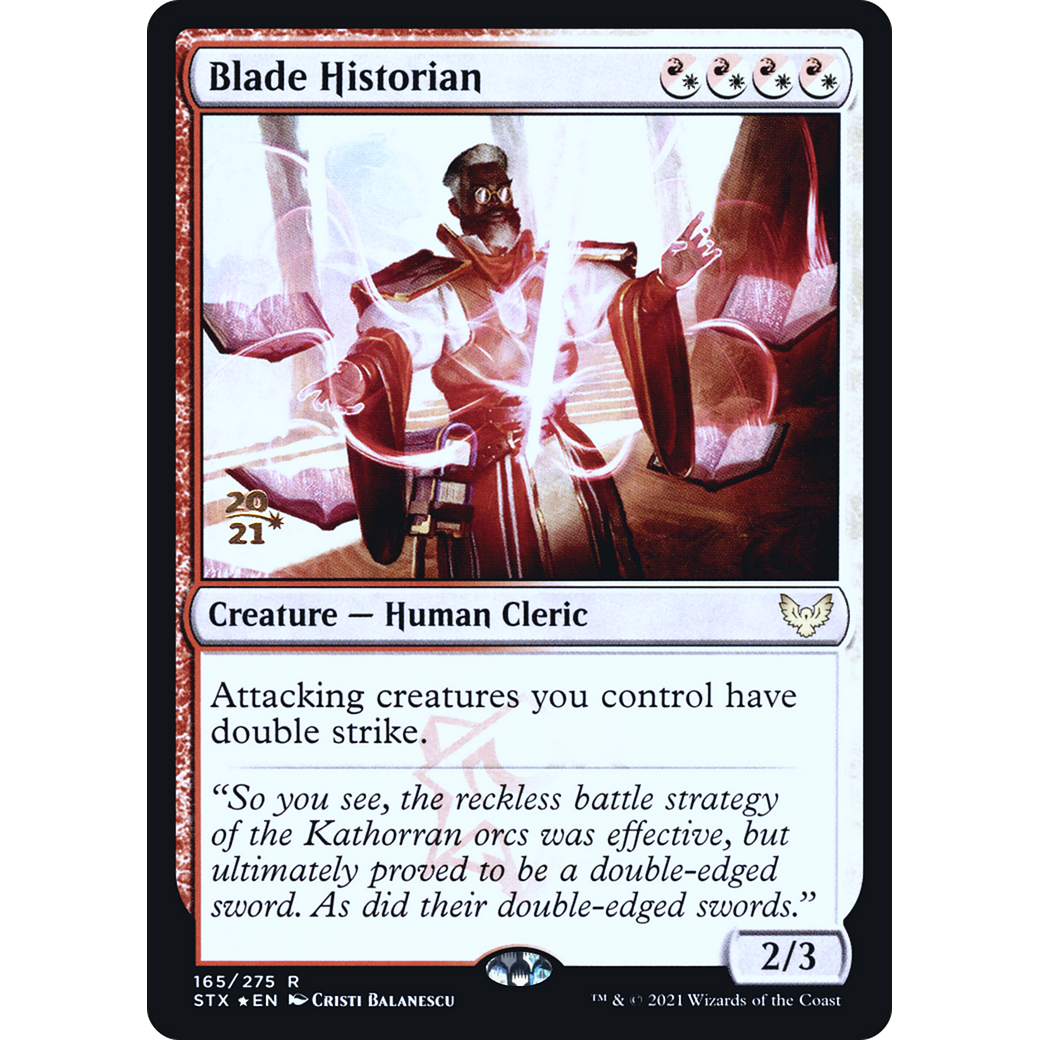 Blade Historian (PRE-165) - Strixhaven: School of Mages Promos Foil