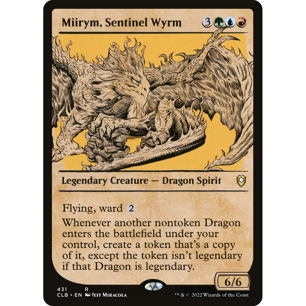 Miirym, Sentinel Wyrm (CLB-431) - Commander Legends: Battle for Baldur's Gate: (Showcase) Foil