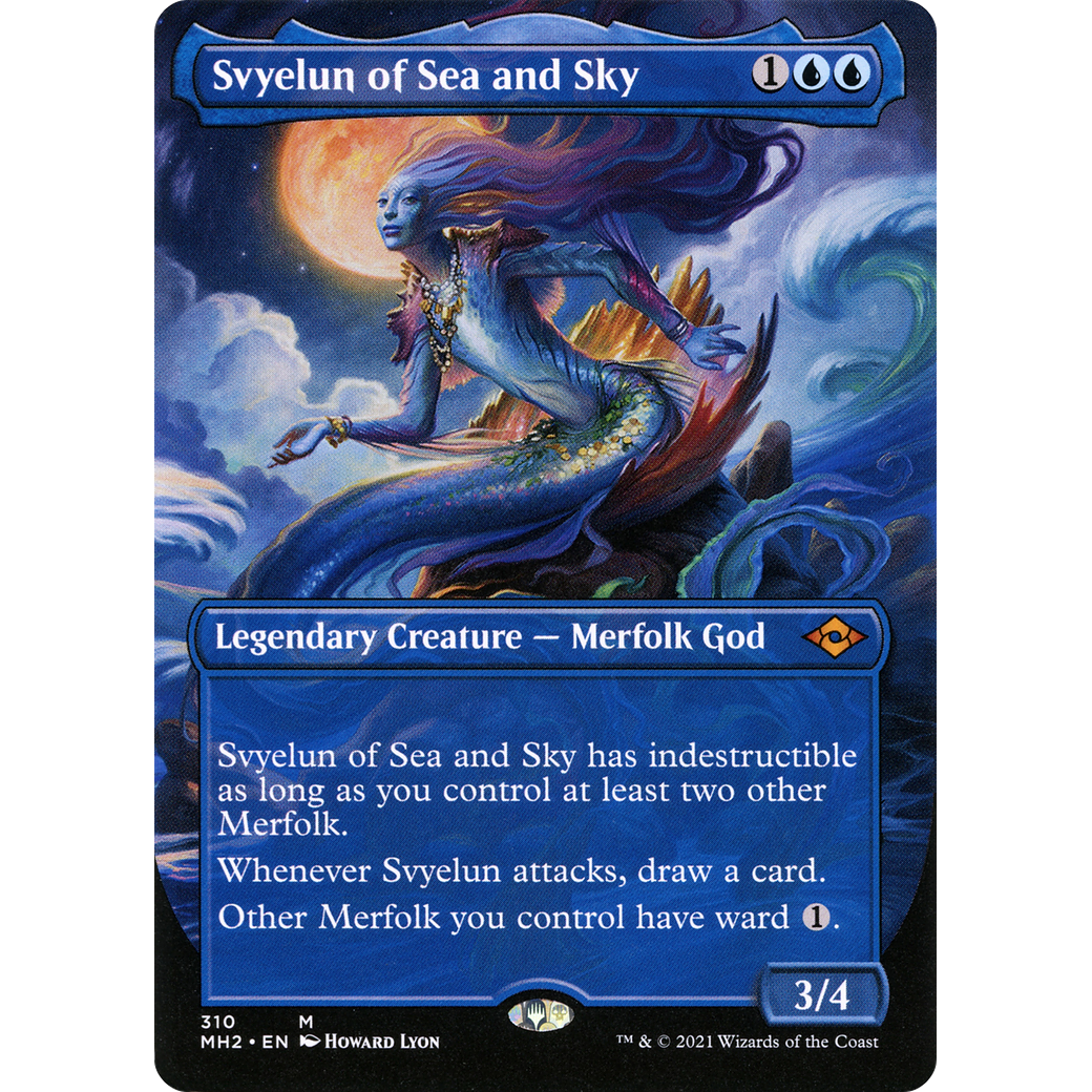 Svyelun of Sea and Sky (Borderless) (MH2-310) - Modern Horizons 2 (Borderless) Foil