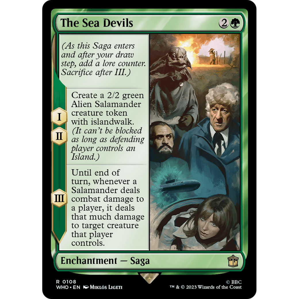 The Sea Devils (WHO-108) - Doctor Who Foil