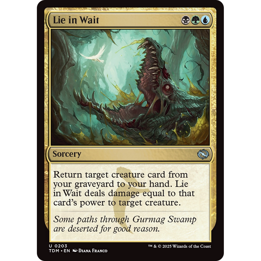 Lie in Wait (TDM-203) - Tarkir: Dragonstorm Foil