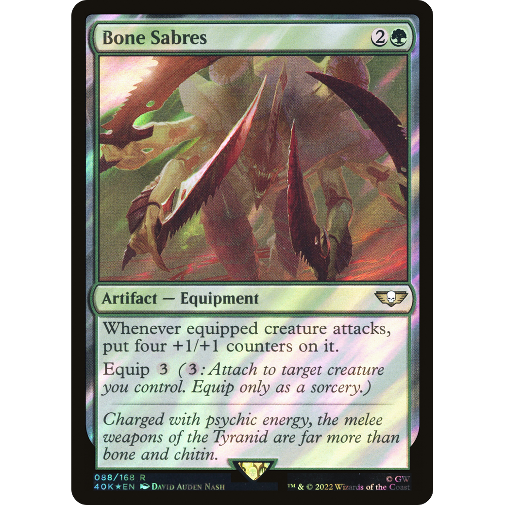 Bone Sabres (40K-088) - Warhammer 40,000 Commander Foil