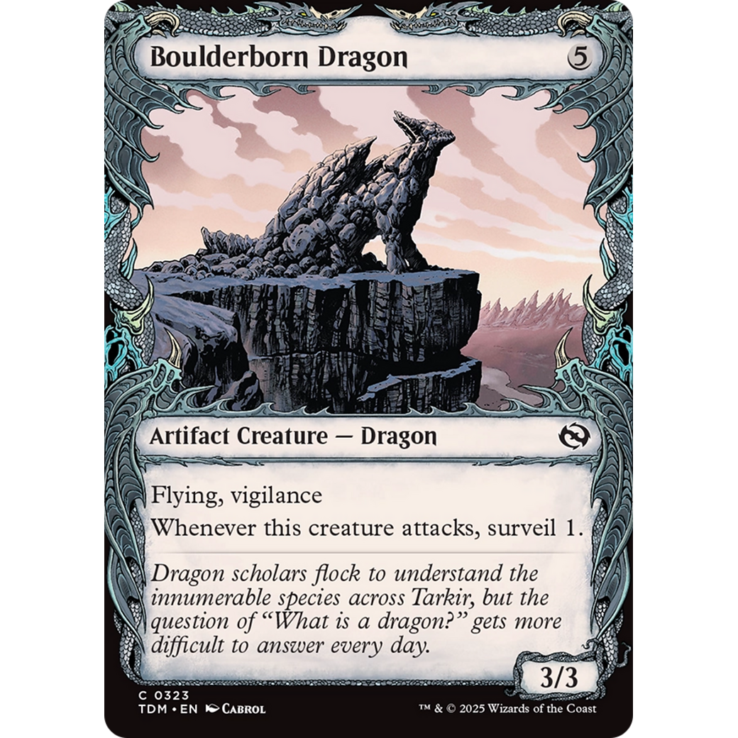 Boulderborn Dragon (TDM-323) - Tarkir: Dragonstorm: (Showcase)