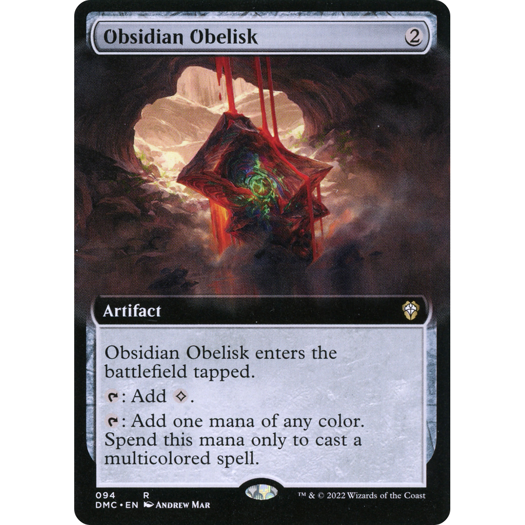 Obsidian Obelisk (Extended Art) (DMC-094) - Dominaria United Commander: (Extended Art)
