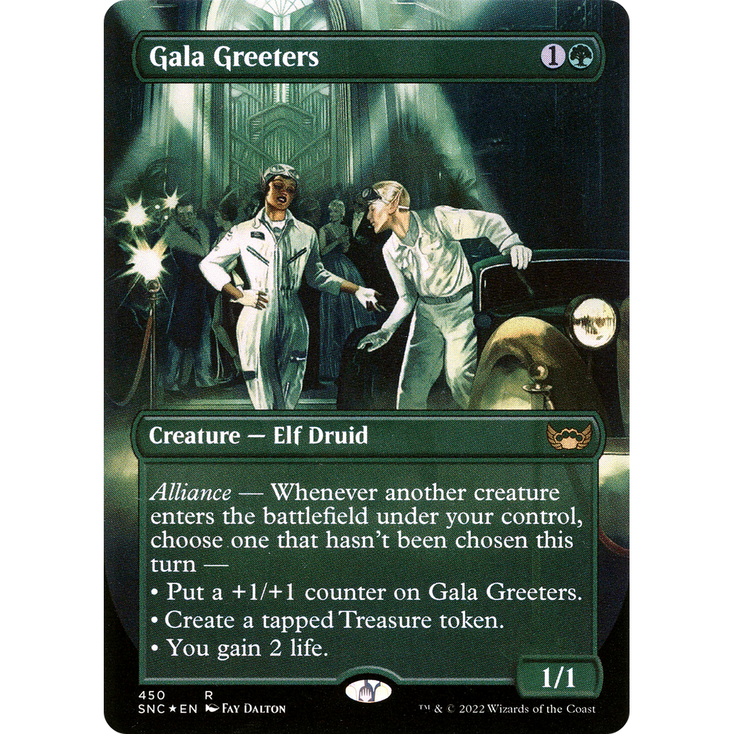 Gala Greeters (English) (UMP-450) - Streets of New Capenna (Borderless) Foil