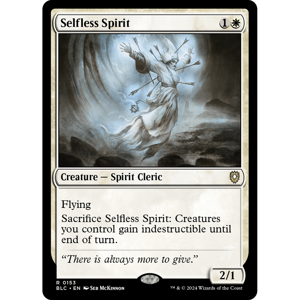 Selfless Spirit (BLC-153) - Bloomburrow Commander