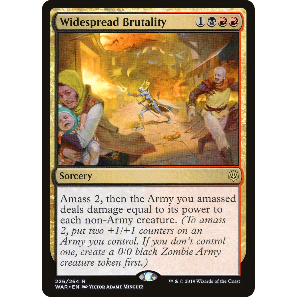 Widespread Brutality (WAR-226) - War of the Spark Foil
