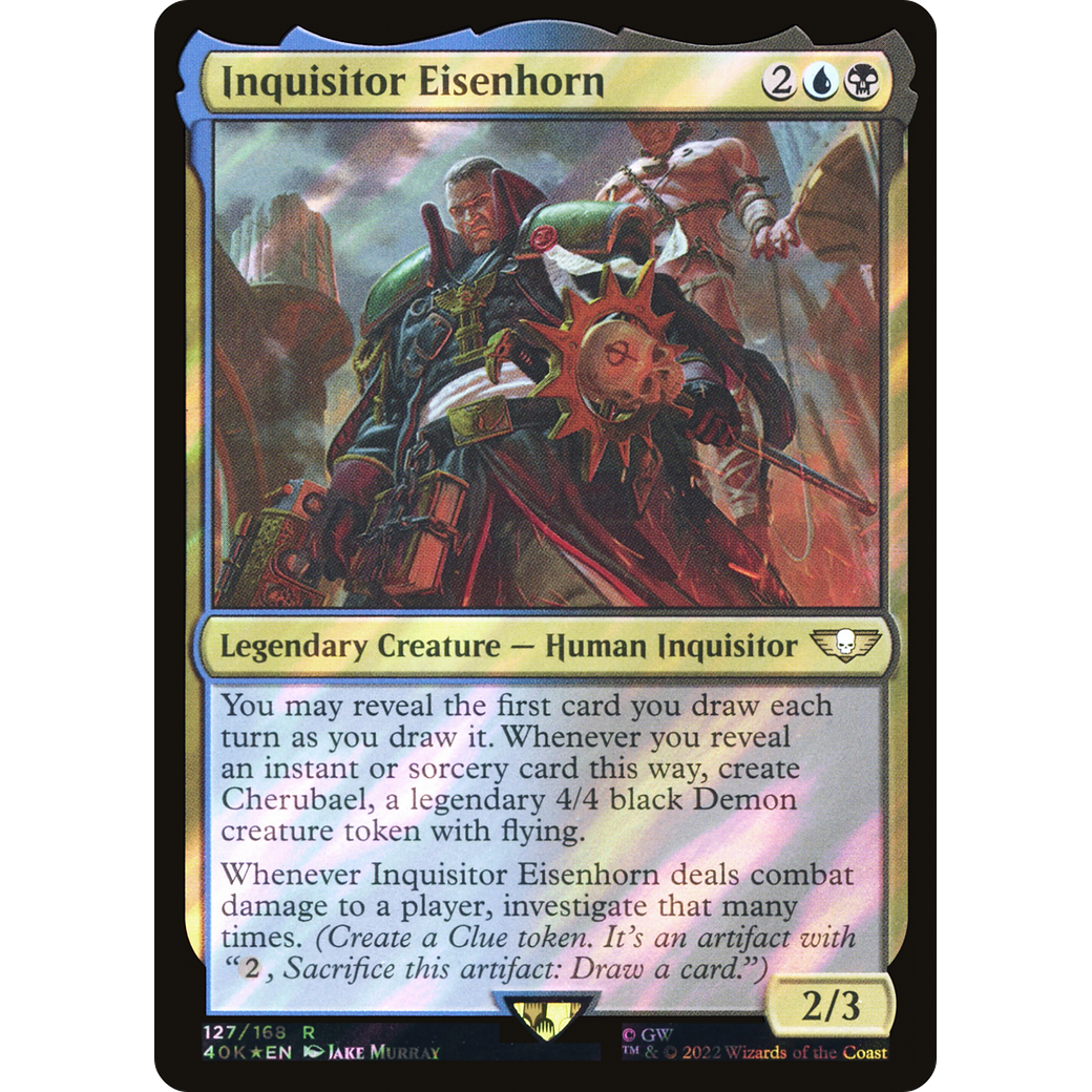 Inquisitor Eisenhorn (40K-127) - Warhammer 40,000 Commander Foil