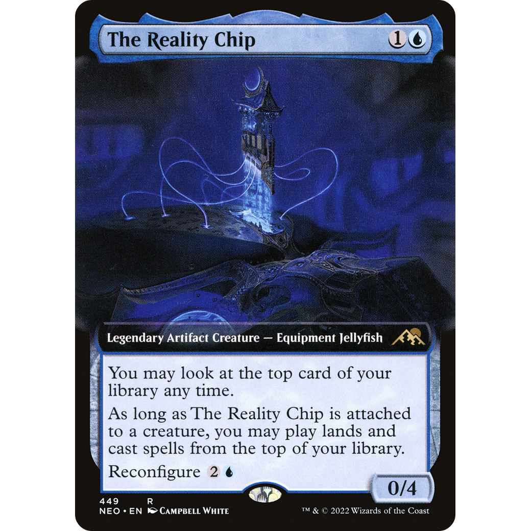 The Reality Chip (NEO-449) - Kamigawa: Neon Dynasty: (Extended Art)