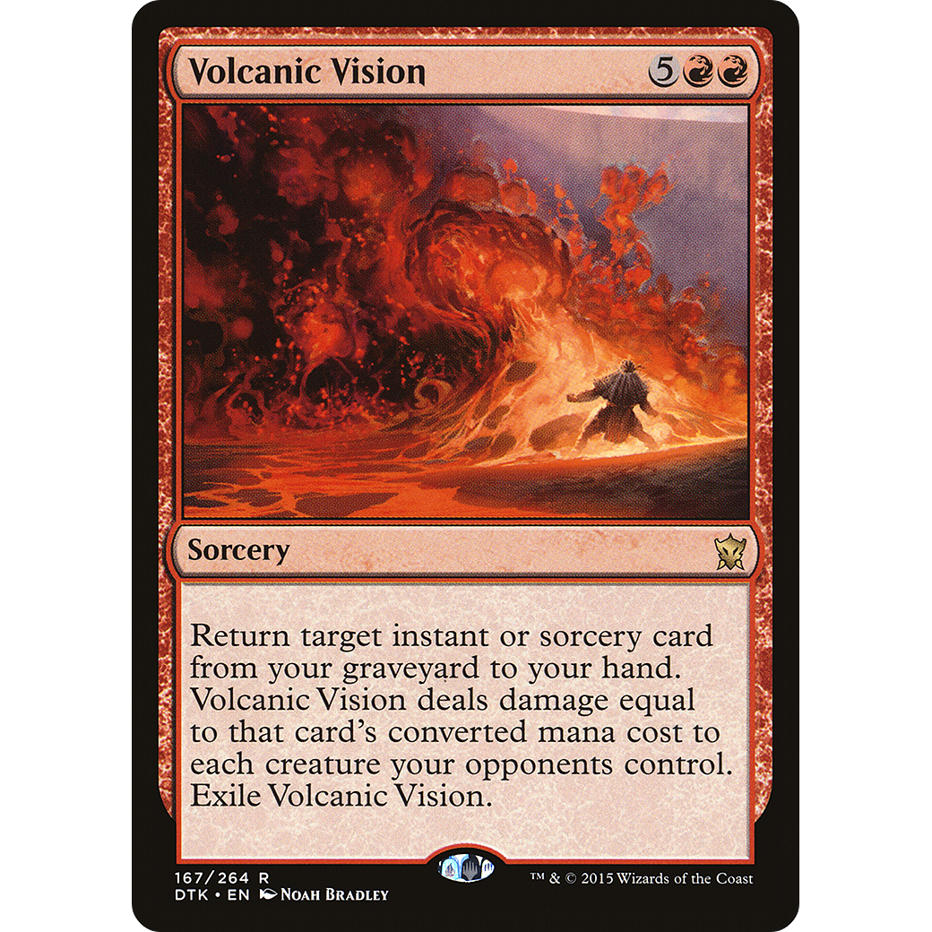 Volcanic Vision (DTK-167) - Dragons of Tarkir Foil