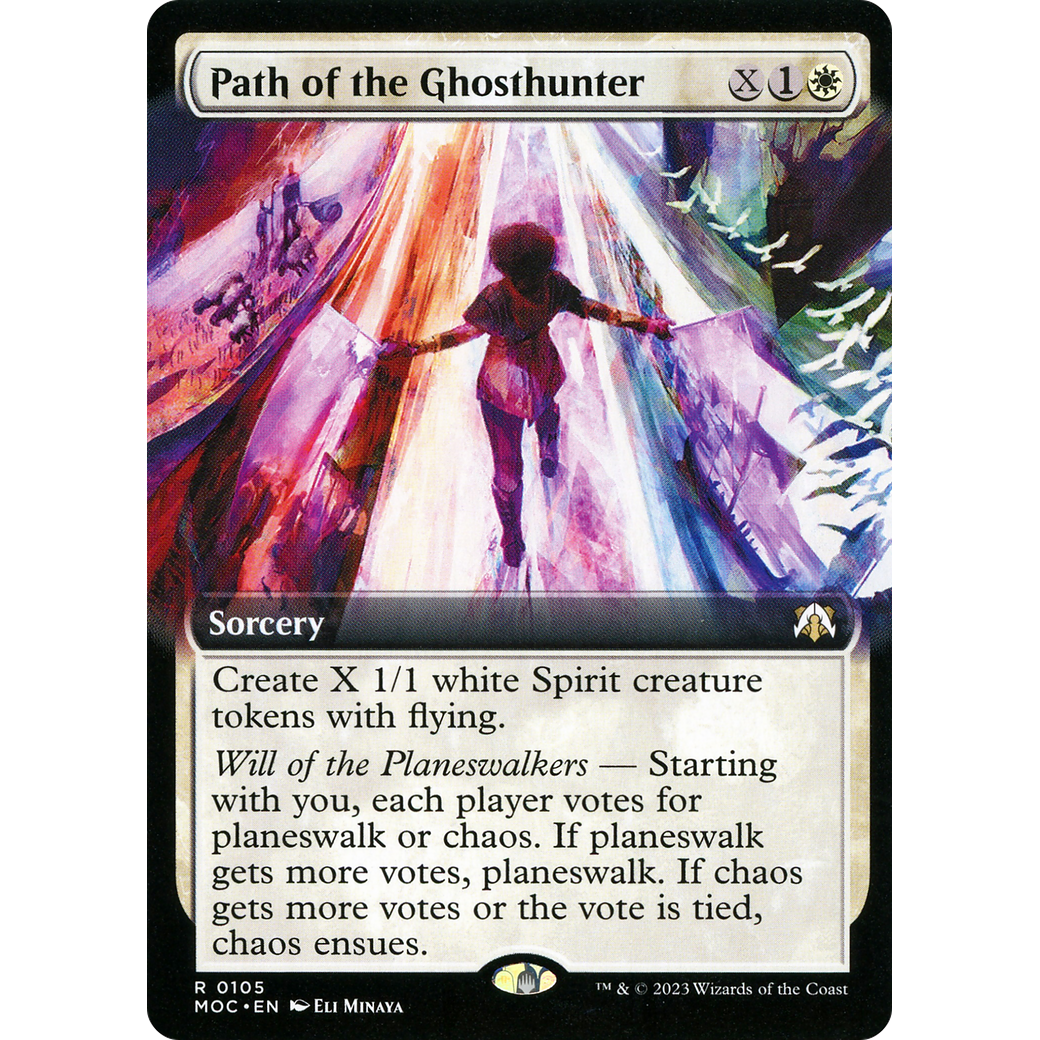 Path of the Ghosthunter (Extended Art) (MOC-105) - March of the Machine Commander: (Extended Art) Foil