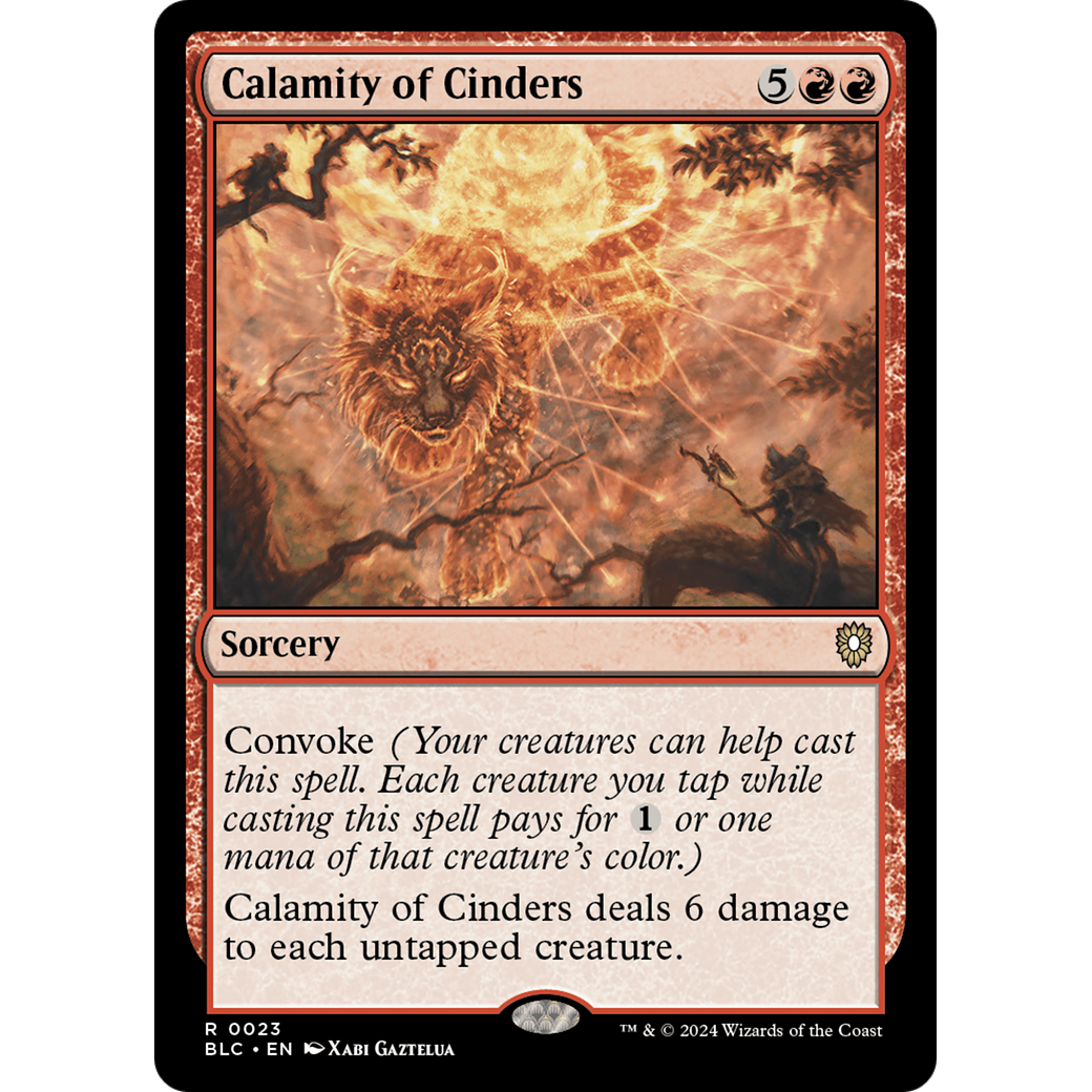 Calamity of Cinders (BLC-023) - Bloomburrow Commander