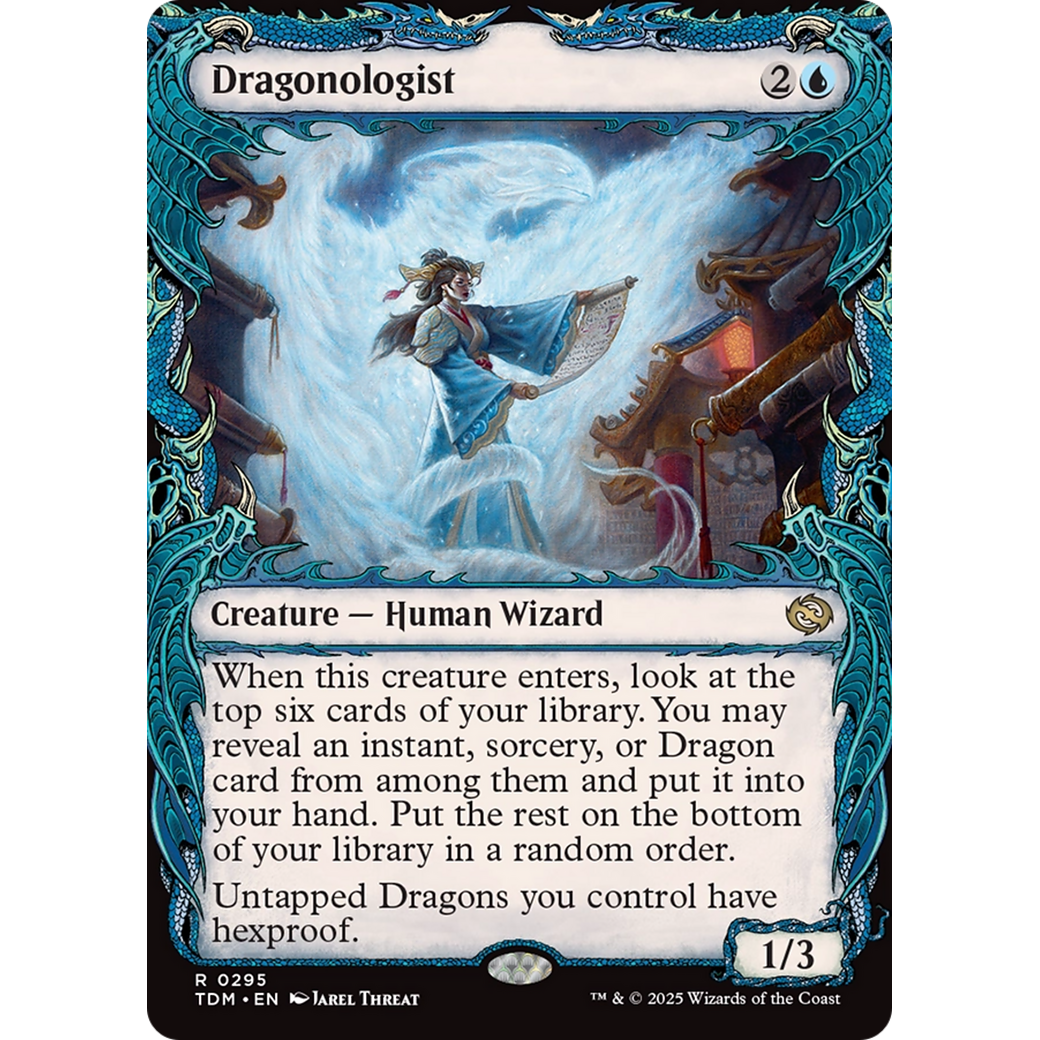 Dragonologist (TDM-295) - Tarkir: Dragonstorm: (Showcase) Foil